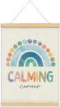 foedor Counseling Office Must Haves Poster Hanger Frame,Rainbow Calming Corner,Mental Health Wall Sign Decor for Home Kids,Mental Health Counselor Gifts,Calming Corner Items for Kids Nursery Baby