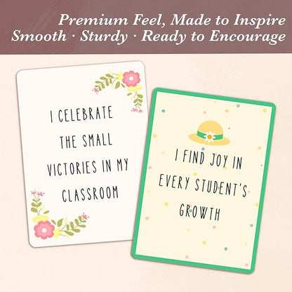 Teacher Appreciation Gift, Teacher Affirmation Cards, Inspirational Teacher Gift, Teacher Must Haves, Gifts for Educators, Back To School Gift, Positive Mindfulness Deck for Teacher