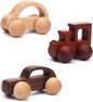 3PCS Wooden Baby Toys, Montessori Toys for Babies 0-6-12 Months, Baby Grasping Toys Push Car Toys for 1 Year Old Boy Birthday Gift #1