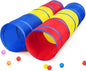 PigPigPen Kids Tunnel for Toddlers,Pop Up Play Tunnel Tent for Babies or Dogs, Indoor & Outdoor Toys for Kids Backyard Playset (Classic 2 Pack Tunnels)