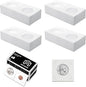 MUDOR 200 Pack Upgraded Premium Coin Flips for Quarter, Cardboard Coin Holder, Mylar Coin Flips 2x2, Paper Coin Holders