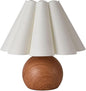 KUNJOULAM Cute Small Table Lamp, Modern Bedside Nightstand Lamp with Beige Lampshade, Metal Base for Bedroom Home Office Decor (Without Buld