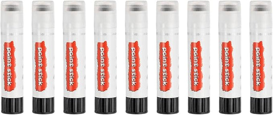 PATIKIL Solid Tempera Paints, 9 Pcs Washable Quick Drying Paint Sticks Paint Pens for Artists Beginners Art Supplies, Black