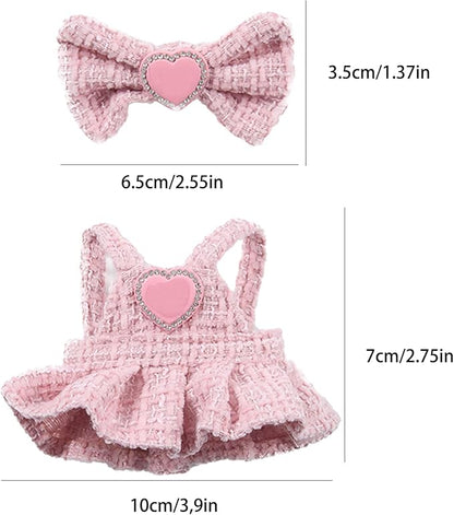 17 cm Doll Clothes - 6.7 Inches Cute Dolls Dress - Premium Fashion Accessories, Luxury Chic Doll Clothes & Style Bundle,Gifts for Lovers(Style E)