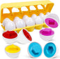 Montessori Geometric Eggs,12 pcs Set Color & Shape Egg Puzzle Toys Matching Eggs for Toddlers 1-3,Preschool Educational Sorting Game Fine Motor Toy Gifts for Kids Boys Girls