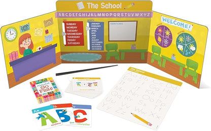 Peaceable Kingdom Get Ready for Kindergarten Learning Around Town – Kindergarten Readiness Activity Set for Kids Ages 4 & Up