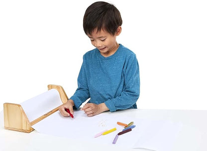 Melissa & Doug Wooden Tabletop Paper Roll Dispenser With White Bond Paper (12 inches x 75 feet) Drawing For Kids Art, Craft Roll For Kids