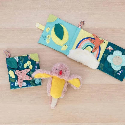 Manhattan Toy Songbird Soft Activity Pat Mat for Babies with Teether, Crinkle Paper and Baby-Safe Mirror