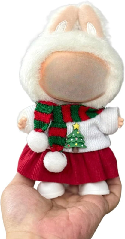 17cm Doll Clothes Outfit Dress Up Suitable for 6.7 inch Hight , Accessories Suit No Doll Only Clothing Christmas Set (Set 4)