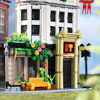 Flatiron Building Set - New York City Architecture Construction Kit, Famous Landmarks American Street View Model,Collectible Building Bricks Toys for Adults and Teens - 4500 Pieces