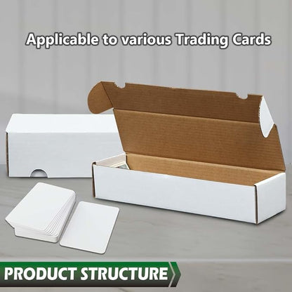 GRAND ORANGE 25 LOT 800 Count Storage Boxes Sports Cards Trading White Shipping Corrugated Paper box