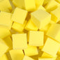 TRENDBOX 48 PCS 5" x 5" x 5" Foam Pit Blocks Sponge Cubes Foam Pit Cubes Sponge Blocks for Amusement Park, Gymnastics, Freerunning and Parkour Courses - Yellow