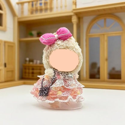 Doll Clothes Set & Outfit for Blind Box Dolls of 5.91-6.7inch (15-17cm) with Accessories Luxury Chic Stylish Adorable Cute Unique Style of Dolls Clothes for Dress up 4 Pieces (No Doll) (J)