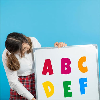 Bemeol Bulletin Board Letters 216 Pcs 2.5 Inch Alphabet Letter Stickers Self-Adhesive Letters for Poster Board Classroom Crafts Home Decor(Colorful)