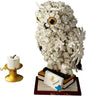 Animal Magic Owl Flower Building Blocks Set，Suitable for Adults who Enjoy Creative Hobbies Flower & Animal Collectible Table Art Set（1239Pieces） Interesting Gift for Building Block Enthusiasts