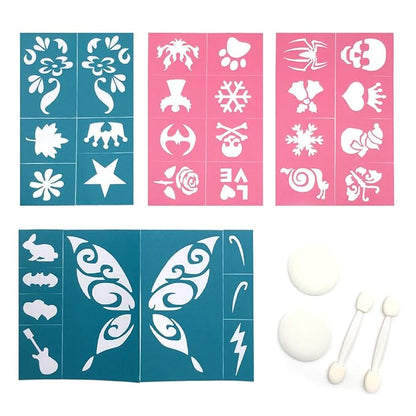 Maydear Face Painting Kit for Kids with 12 Colors Safe and Non-Toxic Large Water Based Face Body Paint, Professional Face Paint Kit - 10 Matte+2 Glitter