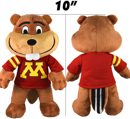 Bleacher Creatures University of Minnesota Goldy Gopher 10" Plush Figure - A Mascot for Play or Display