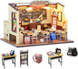 DIY Miniature Dollhouse Kit with Music,Wooden Dollhouse for Adults to Build,Mini House Kit Christmas Birthday Gifts for Adult Friend Love
