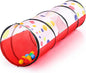 PigPigPen Kids Tunnel for Toddlers,Pop Up Play Tunnel Tent for Babies or Dogs, Indoor & Outdoor Toys for Kids Backyard Playset (Red Spots Play Tunnel)