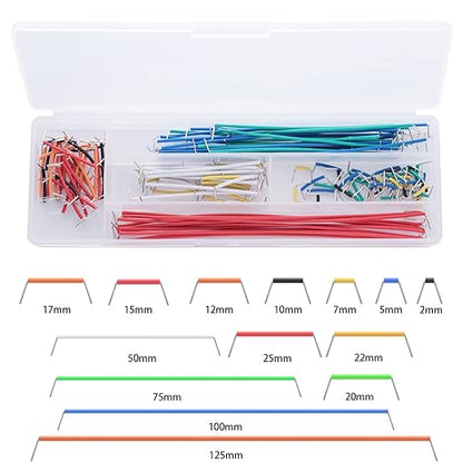 Breadboard Jumper Wires Kit 1Pcs 830 Breadboards 1PCS 400 Breadboards +65pcs Flexible Breadboard Jumper Wires +140pcs Jumper Wires+1pcs Tweezer for Arduino Raspberry Pi