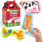 My First Puzzle - Montessori Toy, 12 Graded Puzzles, 2-5 Pieces (Farm Animals)
