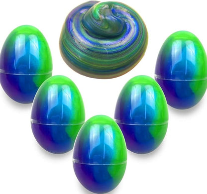 Anditoy 5 Pack Slime Eggs Stress Relief Toys for Kids Boys Girls Christmas Stocking Stuffers Gifts Party Favors (Blue+Purple+Green)