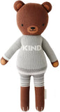 cuddle + kind Oliver The Bear Regular 20" Hand-Knit Doll – 1 Doll = 10 Meals, Fair Trade, Heirloom Quality, Handcrafted in Peru, 100% Cotton Yarn