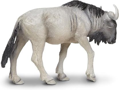 Safari Ltd. Blue Wildebeest Figurine - Detailed 4.7" Plastic Model Figure - Fun Educational Play Toy for Boys, Girls & Kids Ages 3+