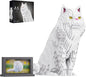 Animal Cat Series Pet Persian Cat Building Block Kits - Secret Small Storage Box Inside! Ideal Toy for Cat Lovers, Kids & Adults