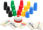 Quick Cups Games for Kids Intellectual Flying Stack Cups,Stacking Cups Games Parent-Child Interactive Game with 24 Picture Cards, 30 Cups