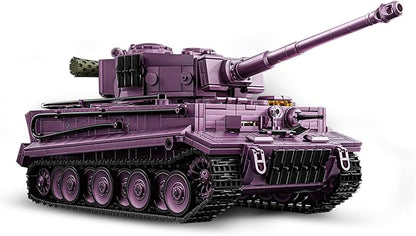 1:28 Tiger Heavy Tank Building Blocks Set for Adults, Compatible with Lego Army Tank, WW2 Military Vehicle Toys Historical Collection Model for Military Fans, Gifts for Teens Kids Boys 8-14 (1668 PCS)