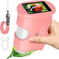 1000X Handheld Digital Microscope for Kids with 2.0" IPS Screen, Portable STEM Science Lab Toy, Rechargeable Pocket Microscope Educational Gift for Boys & Girls Age 4-6 8-12, Pink