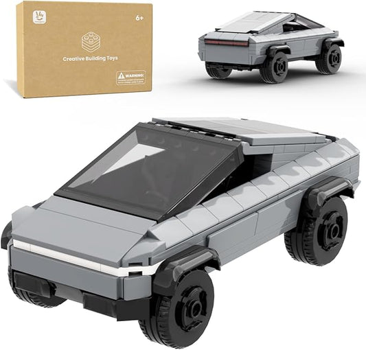Cyber Themed Off-Road Truck Toy Building Kit, Futuristic Armored Pickup Model, Sci-Fi Brick Set for Collectors & Kids 6+