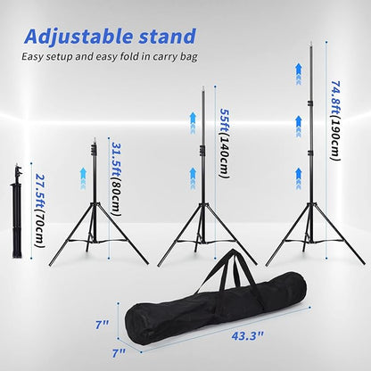 Classroom Puppet Stage, Puppet Show Theater with 2 Tripods, Cross Bar, Curtain and Carrying Bag, Portable Stage Suitable for School, Churches, and Family Shows