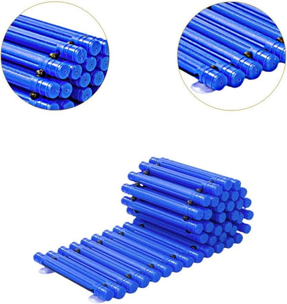 Balance Path Board Balance Block Space Saving Stable Non Slip Edging Kindergarten Balance Trail for Outdoor Indoor, Blue