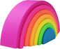 Silicone Stacking Toys for Babies, Rainbow Stacker, Montessori Nesting Blocks Soft Building Toys Large Sensory Stacking Toys for Creative Play & Learning, for Toddlers, 7CPS
