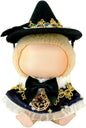 17cm Doll Clothes Set, Halloween Themed Costume, Black Cloak Outfit and Witch Hat for 6.7inch Dolls Suit, Cute Fashion Dress Up Clothes Accessories for 1st/2nd/3rd Gen Doll