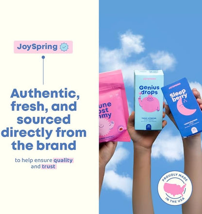JoySpring Saffron Gummies for Kids | Saffron Extract with GABA Supplements Offer Mood Support and Calms Temper Tantrums | Sugar Free Gummies