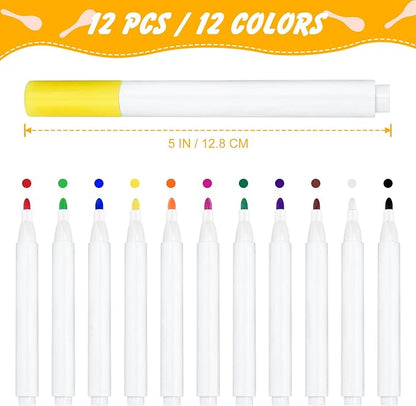 20Pcs DIY Wooden Maracas for Kids, Mini Maracas for Mexican Fiesta Party Favors with 12Pcs Multicolor Pens, Cinco De Mayo Party Supplies