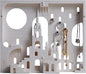 White Secret Realm No.9 Castle Building Block，Architecture Building Blocks（660PCS Gifts for Adults and Kids