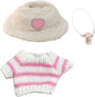 17cm Pink Doll Clothes Set, 6.7 Inches Cute Doll Clothes for Popular Dolls Accessories, Party Dress Up Clothes for Cartoon Doll(NO Doll)