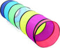 Colorful Baby Play Tunnel for Toddlers with Mesh Window, Cat Toy for Dogs Pets, Kids Crawling Play Tent Pop Up Toddlers Tunnel Indoor Outdoor Toy Gift (Rainbow Baby Tunnel)