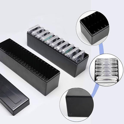 MUDOR Coin Slab Storage Box, Holder Case Slot Compatible with 20 Slab PCCB PCGS, Olny Box,Plastic Case for Collectors