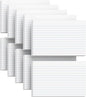 300 Count Index Cards 4x6 Flash Cards White Flashcards for Studying, Ruled 4x6 Index Cards, 10 Pack Notecards, Lined Index Card, Lined on Front, Blank on Back, 4 x 6 Card Stock Paper, White Card