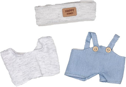 Clothes for 15/17cm Dolls(NO Doll) - Outfit for Labubu with Accessories Suit - Clothes Set for Dolls Dress Up