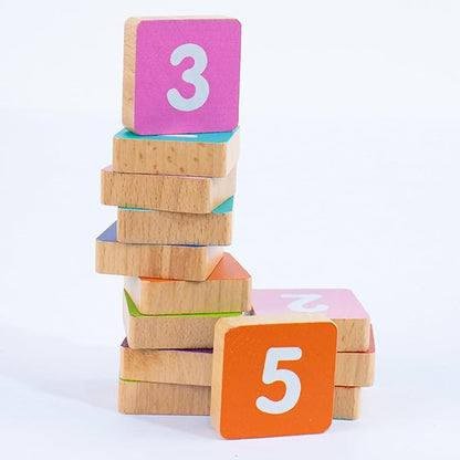 Educational Preschool Learning Number Toys for Toddlers 3-5 Year Old, Educational Math Finger Counting Blocks, Number Blocks Toys for Kids, Montessori Educational Building Block for 3-5 Year Old