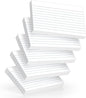 250 Count White Index Cards 3x5 Inch - 180gsm Heavyweight Flash Card (50 Sheets Each), Durable & Portable Note Taking for Students, Teachers, Study Flashcards for Office Home School Supplies