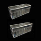 MUDOR 2 Pack Coin Slab Storage Box, Plastic Coin Slab Holder for Coin Collectors, Transparent Coin Holder Case Compatible with 20 Slab PCCB PCGS Coin Holders, Olny Box