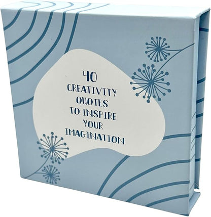 40 Creativity Quotes to Inspire Your Imagination – Creativity Cards – Daily Inspiration Cards with Famous Creative Quotes for Writers, Students & Teams