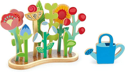 Tender Leaf Toys - Flower Bed - Indoor Garden Pretend Play Wooden Toy with Flowers and Foliage - Educational, Creative and Basic Life Learning Skills Fun for Children 3+